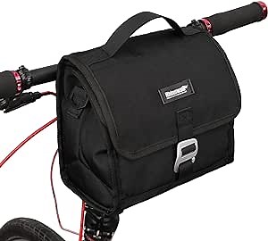 Rhinowalk Bike Handlebar Bag Bicycle Front Tube Bag Storage Bag with Shoulder Strap Rain Cover