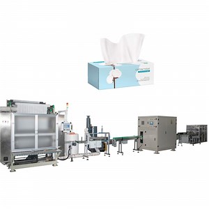 [Hot Item] V Fold Disposable Cosmetic Cotton Soft Towel Making Machine Non Woven Face Towel Soft Facial Towel Production Line