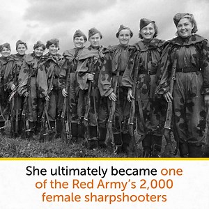 3.3K views · 95 reactions | Lyudmila Pavlichenko, the greatest female sniper of all time. | Russia Unofficial | Facebook