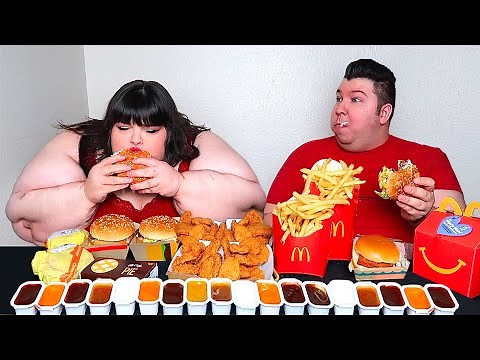 Massive McDonald's Feast With Hungry Fat Chick • MUKBANG