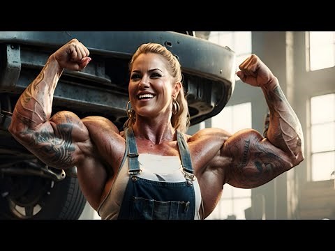 THIS BIG BUILT WOMAN BODYBUILDER IS FAMOUS FOR HER STEEL BICEPS : THERESA