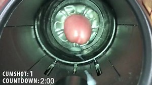 Milked by Fleshlight Launch with Quickshot&period; I came twice&period; Cumshot countdown
