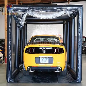[Hot Item] Air Tight Portable Blow up Transparent Clear PVC Waterproof Show Capsule Shelter Inflatable Car Garage Tent