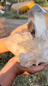 Behold this breathtaking, massive Quartz cluster from the majestic Himalayas! A true wonder of nature, this specimen shines brilliantly in the sunlight, showcasing the purity and clarity of these ancient formations. Quartz crystals like these are renowned for their metaphysical properties and their ability to amplify energy, making them both a collector’s dream and a source of inspiration for many. The natural beauty of the Himalayas continues to gift us with treasures beyond imagination. Tag so