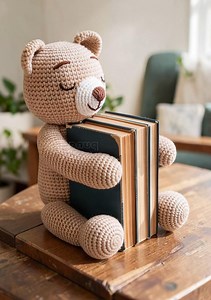 Amigurumi Bear Book Holder Crochet Pattern PDF | Cute Teddy Bear Book Stand | Crochet Desk Decor - Etsy UK