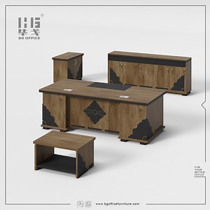 [Hot Item] Modern Wooden Furniture Executive Computer Table VIP Office Desk for Boss/CEO/Manager