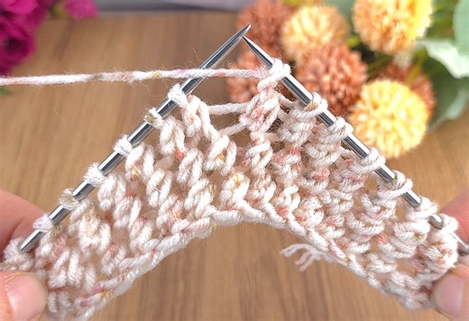 ✅👌incredible! °° the easiest two-row knitting pattern #crochet #knitting | Crochet&Knitting by marifu6a
