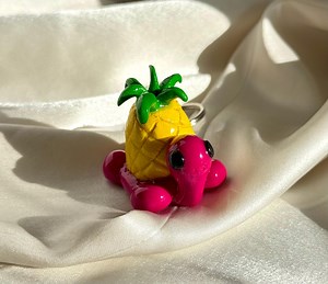 Polymer Clay Schildkröte Schlüsselbund | Lila Kawaii Charm Accessoire | Handgefertigt, Lila - Etsy.de