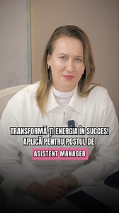 💼 Căutăm Asistent Manager! Ești genul de persoană care nu se sperie de provocări? Ai tupeu, ești smart și rapid(ă)? 👏 Imaginația ta se vede în decizii, iar agilitatea te ajută să ții lucrurile în echilibru? Atunci locul tău este alături de noi! 📈 Cum arată o zi la birou? Vei lucra direct cu Directorul General și Managerul Operațional, într-un mediu unde ideile devin rapid proiecte și proiectele rezultate clare. Ne mișcăm repede, gândim strategic și avem nevoie de cineva la fel de dinamic. 🔑 