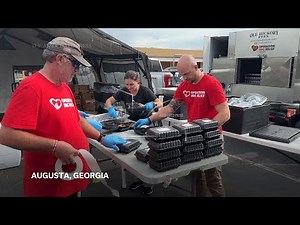 Residents in Georgia face power outages and water shortages in the aftermath of Hurricane Helene