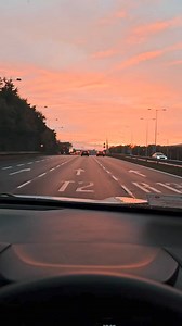 A beautiful sunset on the way to Dublin airport #dublin #ireland #sunset | In Ireland