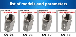 [Hot Item] Factory Direct Brass Pneumatic Check Valve with Spring Mechanism