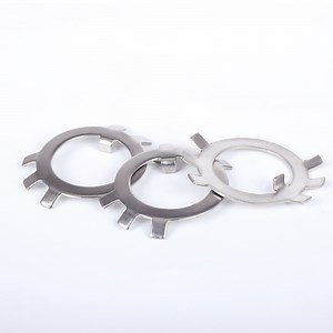 [Hot Item] Standard GB858 Locknut Tab Washers SUS 304 316 Double Sided Star Locking Serrated Tooth Washers