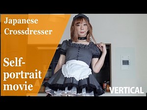 Japanese Crossdresser dancing with maid outfits and explaining maid cafe at Tokyo - HA113