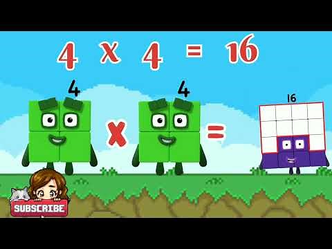 learn with numberblocks square club 2 to10 | #numberblocks #learntocount
