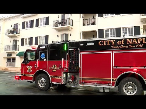Couple escapes apartment fire in Naples