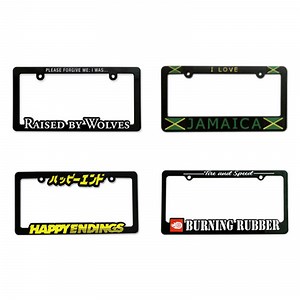 [Hot Item] Hot Sale Multi-Style ABS Plastic License Plate Frame 3D License Plate Frame