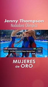 Conoce a Jenny Thompson - Nadadora Olímpica #MujeresdeOro #Bolivisión #Inti #Dextrotón #Olympics #Deportes #Natación | Red Bolivisión
