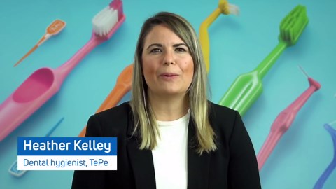 TePe Nova X-Soft Toothbrush for Adults with Tapered Head, Angled Neck, and Thumb Grip, Pack of 1