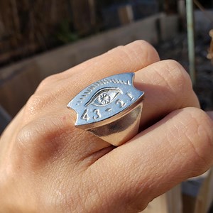 Fig. 11 Black Pullet Magic Ring Wax Seal Signet Ring - Etsy