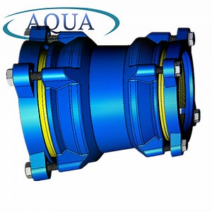 [Hot Item] Restained PE Coupling Flange Adaptor for PE Pipe with Brass Grip