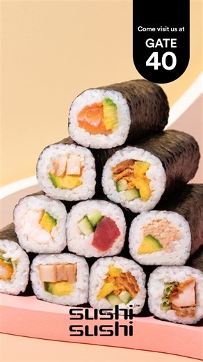 2.6K views | Sushi Sushi is re-opening in the Virgin Food Court at the Domestic Terminal. They have plenty of fresh sushi ready to grab and go before your flight!  | Brisbane Airport | Facebook