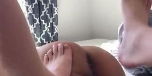 Disabled Gay Getting His Hole and Ass Foot Slapped