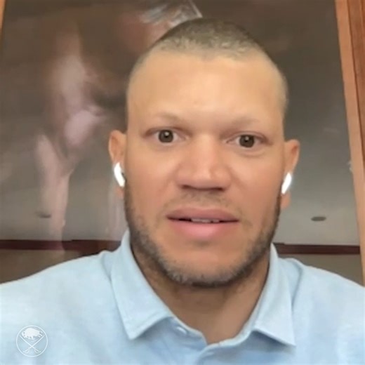 "It became pretty evident that I wanted to play and I was going to come back." Watch Kyle Okposo's full press conference: bufsabres.co/3IFnVkv | Buffalo Sabres