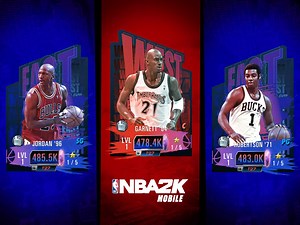 2 new themes, both in upcoming events ‼️ Both give style bonus for next 3 weeks. 5/16 PWR Cap ➡️ Garnett (C), Ray Allen, Wilkins 5/23 OT ➡️ Jordan (Hardcore leaderboard & progression), Gasol (PF), Frazier 5/30 Gauntlet ➡️ Oscar, Hakeem, Barry 💥 Events give collectibles for both themes. 💥 Craftable Iverson, West & Bosh at alternate positions. 💥 Starting today, your chances to get the top cards in packs are better than ever. | NBA2K Mobile
