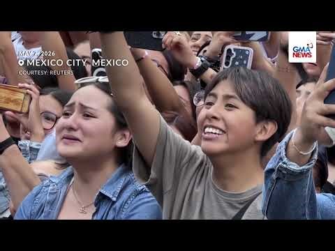 K-pop stars BTS greet Mexican fans from the presidential balcony | GMA News
