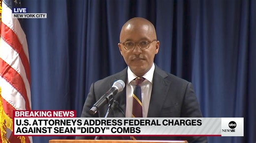 15K views · 204 reactions | Federal prosecutors officially unsealed criminal charges against Sean "Diddy" Combs, including sex trafficking and racketeering. The indictment alleges that between 2008 and the present, Combs "abused, threatened, and coerced victims to fulfill his sexual desires." https://abcnews.go.com/US/sean-diddy-combs-arrested-federal-agents-new-york/story?id=113744597 | ABC News | Facebook