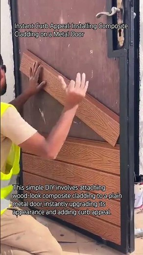 Instant Curb Appeal: Installing Composite Cladding on a Metal Door
