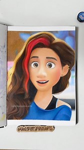 33K views · 565 reactions | ASMR Drawing Val Ortiz from Inside out 2 #sketchbook #insideout2 #disneyart #asmr #markerart #prismacolor #valortiz #artistoninstagram #reelsart | valerieespino.arts | Facebook