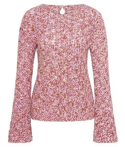 [Hot Item] Pink Knit Women Pullover Sweater for Summer