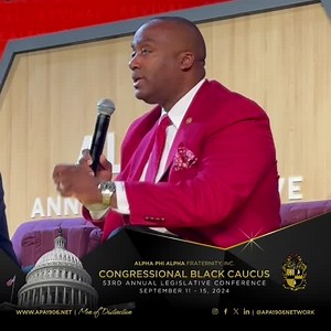Kappa Alpha Psi Fraternity, Inc. Grand Polemarch Jimmy McMikle talks about the importance of working harder than we ever have before to accomplish our goals of voter mobilization and engagement during the NPHC Council of Presidents panel at the Congressional Black Caucus 53rd Annual Legislative Conference. Please share. #APA1906Network #CongressionalBlackCaucus | Alpha Phi Alpha Fraternity