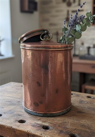 Antique Copper Perfume Bottle, Vintage Apothecary Jar, Copper Perfume Bottle, French Antique, Large Jar for Essences and Fragrances - Etsy