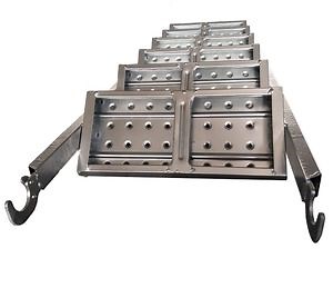 [Hot Item] Building Construction Material Scaffolding Tower Style Telescopic Scaffold Stairs Step Ladders Staircase with Hook and Landing