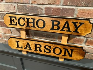 Custom Carved Wood Name Signs: Handmade for Your Home - Etsy