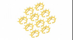 Calf Weaning Nose Rings, 10pcs Calf-weaning Rings Plastic Weaning Spiked Ring Preventing Suckling Anti Sucking Milking Stop Farm Products