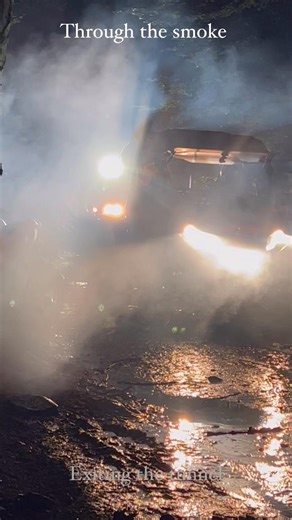 Through the smoke, exiting the tunnel at lost trails Dunmore, Pennsylvania. #TheBeatentrailllc #thebeatentrail Lost Trails ATV Park Dunmore Pa | The Beaten Trail LLC