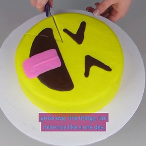 14K views · 159 reactions | DIY Easy Winky EMOJI Cake  | The Icing Artist | Facebook