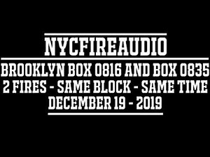NYCFireAudio - FDNY Brooklyn Audio - Two Fires On The Same Block At Same Time - 12/19/19