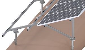 [Hot Item] Adjustable Aluminum Solar Ground Mount System Concrete Screw Foundation Solar Panel Mounting for Solar Panels