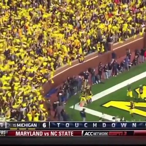 A real GOAT in his natural habitat〽️ #GoBlue #Byyyyyyeee | The Winged Helmet