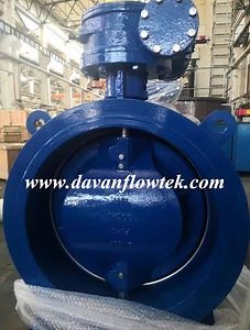 [Hot Item] DN600 Ductile Iron Ggg50 Flanged Pn16 Gear Operated En598 Double Eccentric Butterfly Valve