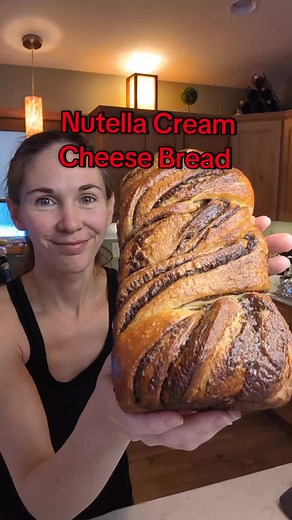 Nutella Cream Cheese Twisted Bread Recipe