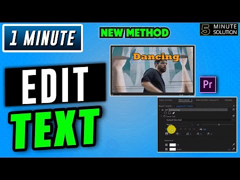 How to edit text in premiere pro 2025 | Add & Edit Text