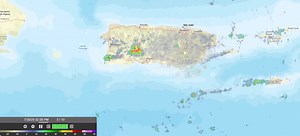 [July 30th] Radar Loop | Bucle de Radar The radar now shows showers and isolated thunderstorms moving over the interior and southwest of Puerto Rico. Puddles on the road and reduced visibility are possible, so please exercise caution when driving across these areas. Ahora en el radar se observan aguaceros y tronadas aisladas moviéndo sobre el interior y suroeste de Puerto Rico. Charcos en la carretera y visibilidad reducida son posibles, tenga precaución de conducir a través de esas zonas. #prwx