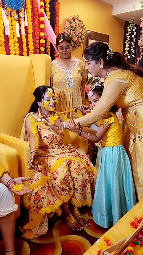 8.4K views · 142 reactions | Haldi Function  #haldiceremony #haldijewellery #haldioutfit #haldidecor #haldifunction | Dhamaka Vlog | Facebook