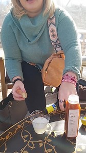 Check out this fabulous drink Lexi Voss was enjoying in the outdoor igloo at Healing GroundsCafe&Juicery in Salem! | Celebrate Our Town